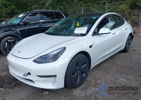 2022 Tesla Model 3 Long Range Dual Motor All-Wheel Drive from USA, damaged, VIN 5YJ3E1EBXNF192681